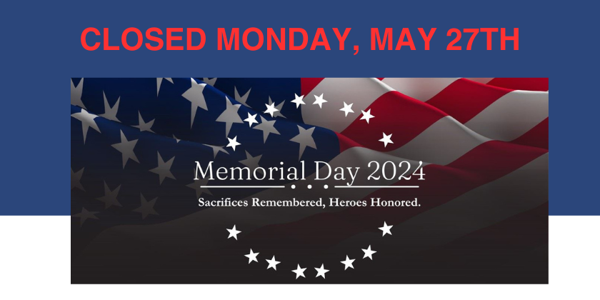 Closed Memorial Day